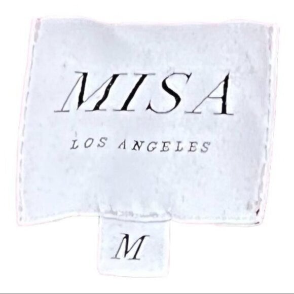 MISA Los Angeles Yolanda Dress Size M | Like New | Red Velvet Burntout - Picture 7 of 10